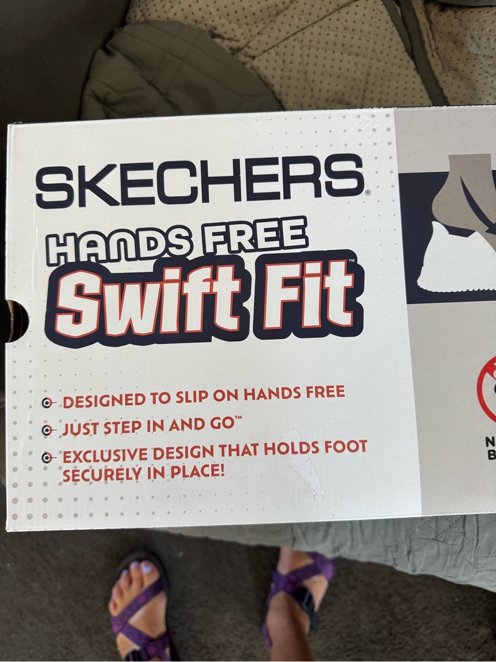 Skechers Men's Brown Lace-Up hands free swift fit - Picture 4 of 7